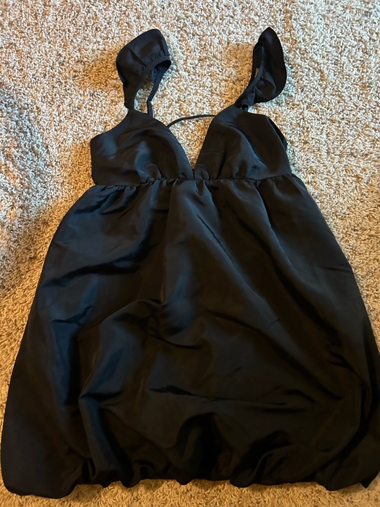 wild fable Dresses & Skirts - wild fable Black Satin Babydoll Dress